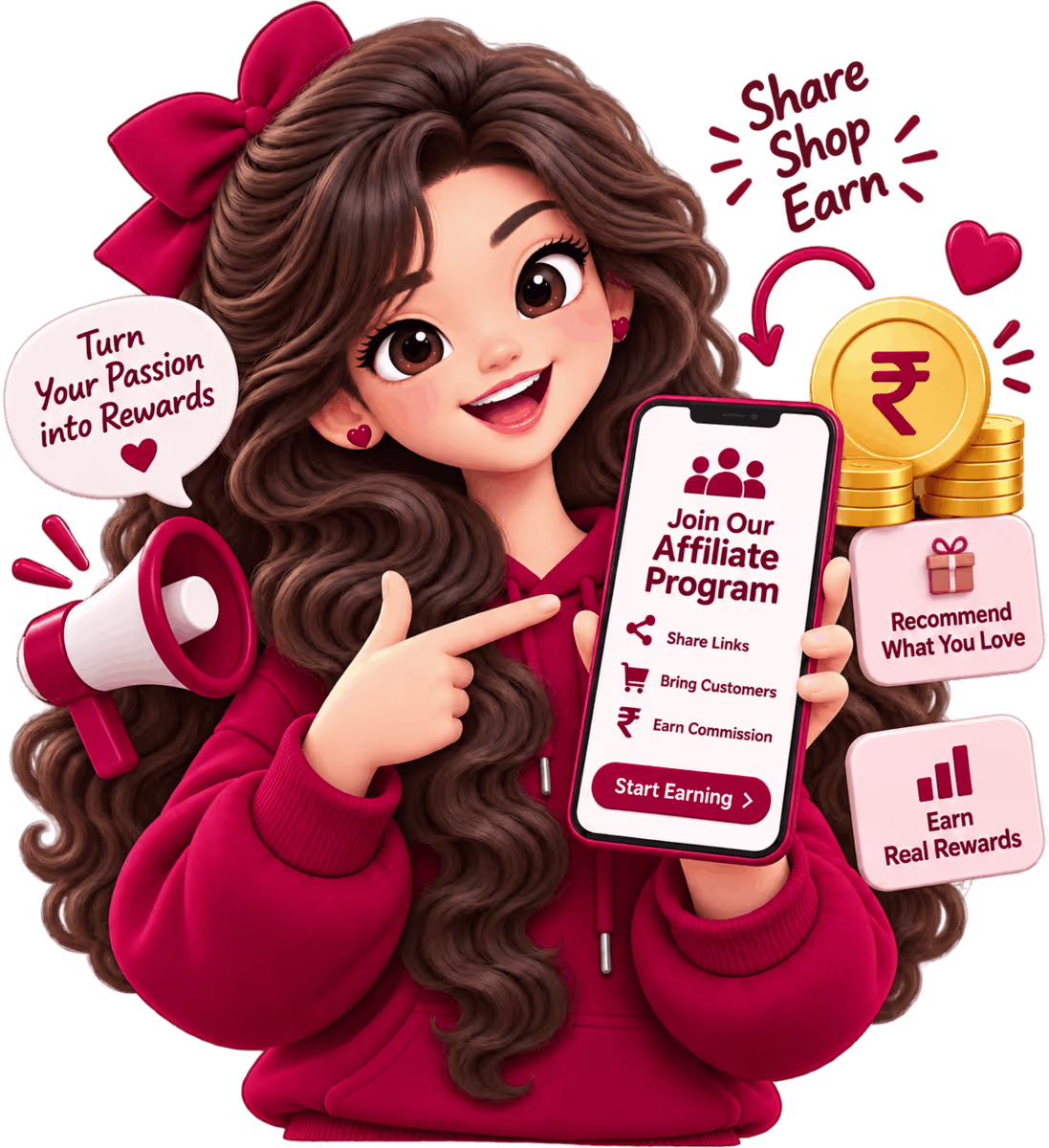 LadyZen Affiliate Partner Mascot